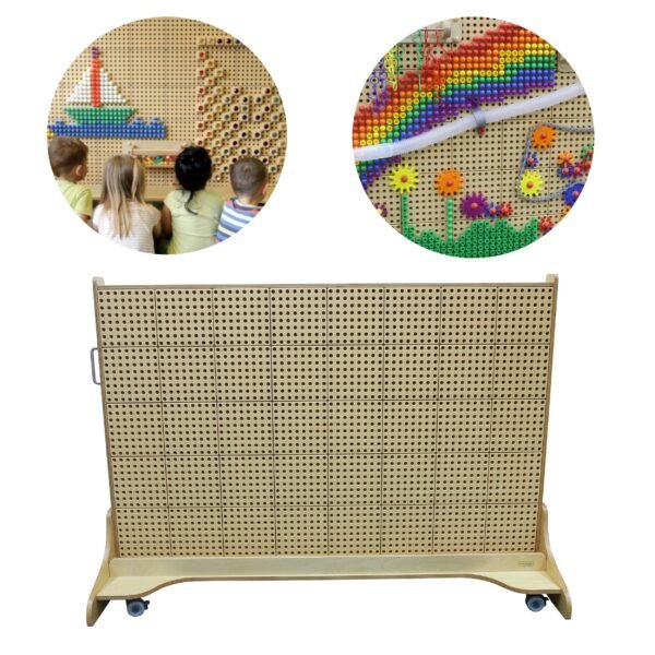 Vidaus MASTERKIDZ STEAM edukacinė lenta ant ratukų 166*125 cm EDU09548