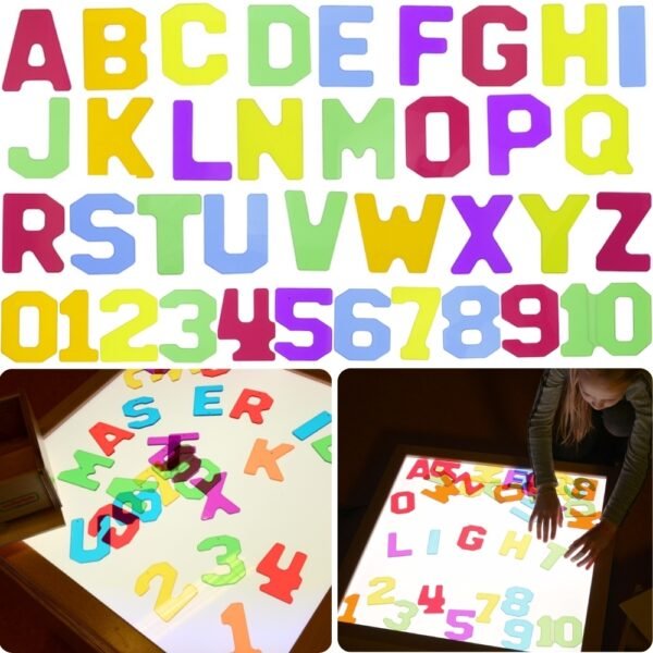 MASTERKIDZ skaidrūs skaičiai ir raidės 38 vnt ME07308