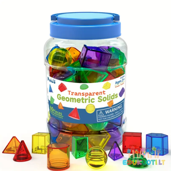 Skaidrios Geometrinės Formos 60 vnt. ED500060