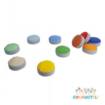 Apvalios pagalvėlės pufai 10 vnt. 00255