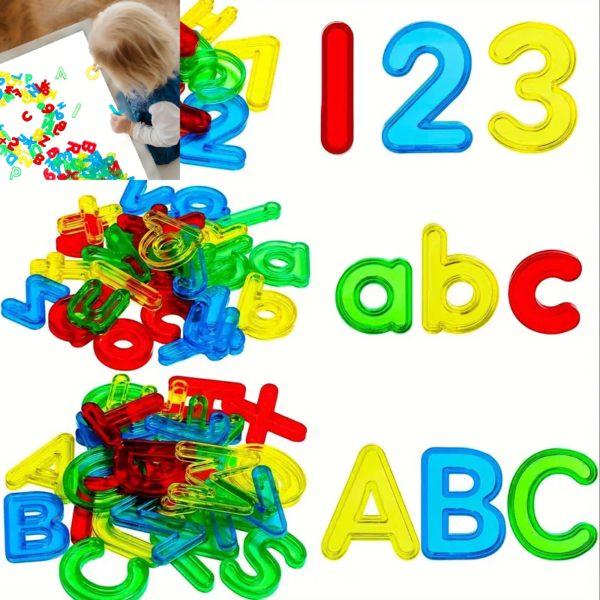 Skaidrios spalvotos raidės ir  skaičiai ED500065