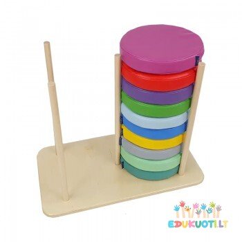 Mobilus stovas 35 cm apvalioms pagalvėms pufams 600248