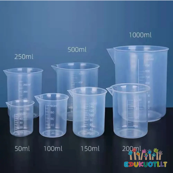 Plastikinių matavimo indelių rinkinys 7 vnt ED8058