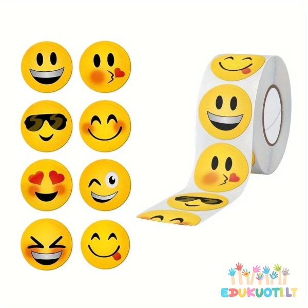 Emocijų lipdukų rinkinys ritinėlyje ED8006