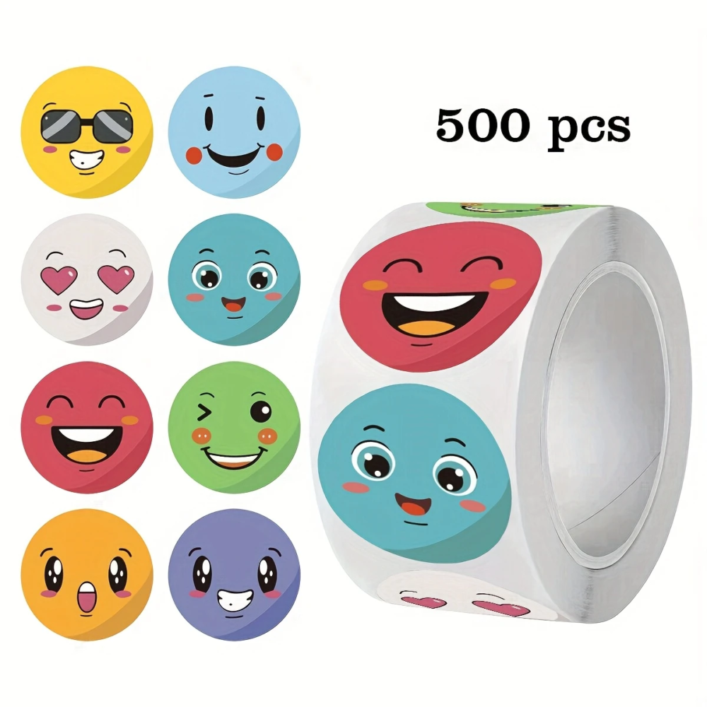 Emocijų lipdukų rinkinys ritinėlyje ED8007