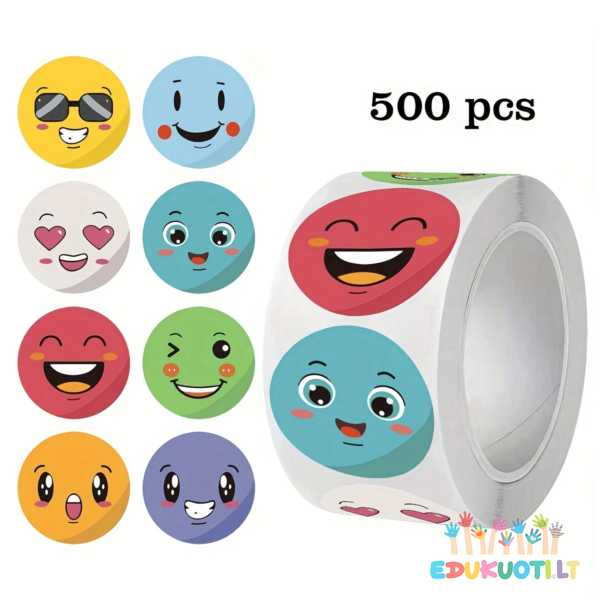 Emocijų lipdukų rinkinys ritinėlyje ED8007
