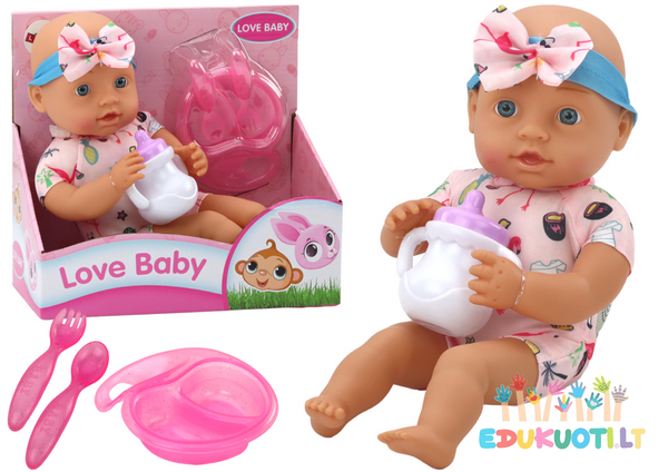 Lėlė 31 cm su maitinimo priedais ED17558
