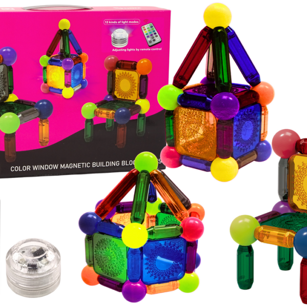 Šviečiantis magnetinis konstruktorius 32 vnt ED18430