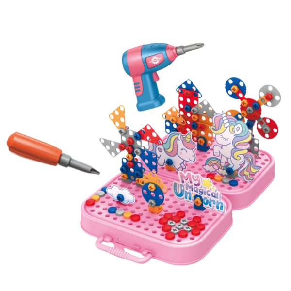 Plastikinis STEAM konstruktorius lagamine 228 vnt ED22942