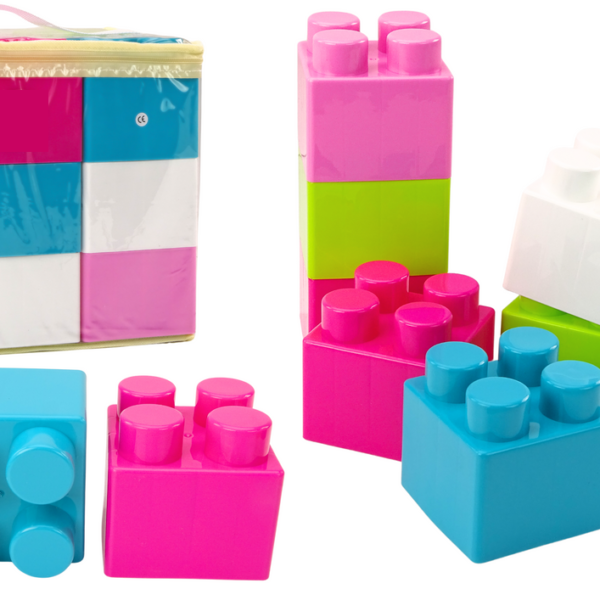 Didelės plastikinės kaladėlės 12 vnt ED18292