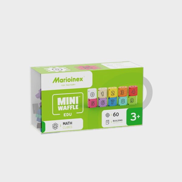 Mini vaflinis konstruktorius matematikos kubeliai 60 vnt ED59241