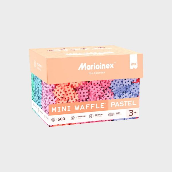 Mini vaflinis konstruktorius Pastelinės spalvos 500 vnt ED59195