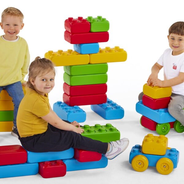 Konstruktorius Maxi kaladėlės su ratukais 30 vnt ED-59247