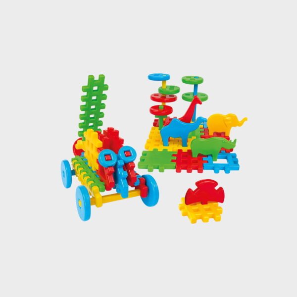 Plastikinis vaflinis konstruktorius MIX 50 vnt ED59259