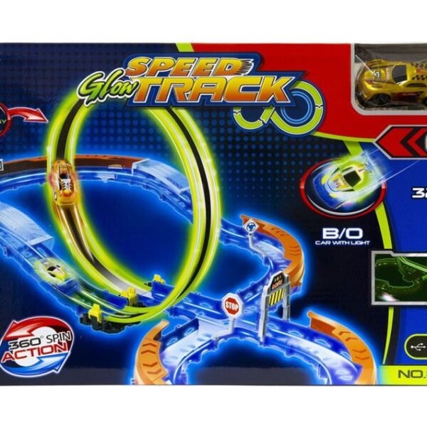 Tamsoje šviečiantis automobilių bėgių kelias, 32 dalys   N-936