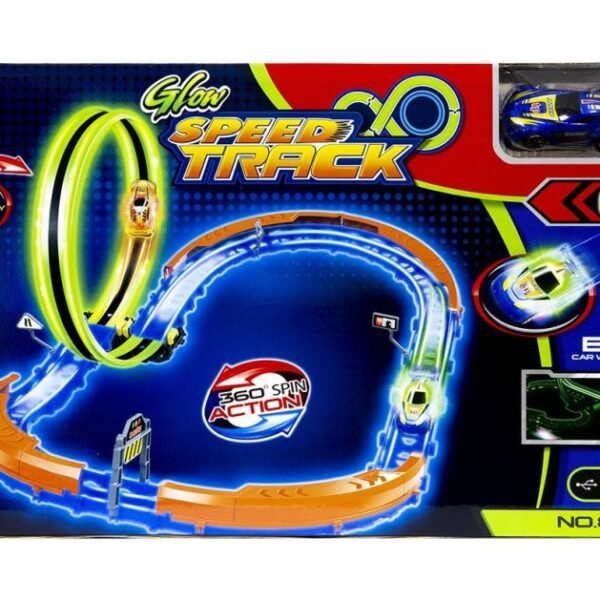 Tamsoje šviečianti automobilių trasa 27 dalys   N-934