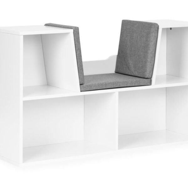 Vaikiška knygų lentyna su sėdyne ir suoliuku  ZKB-5W