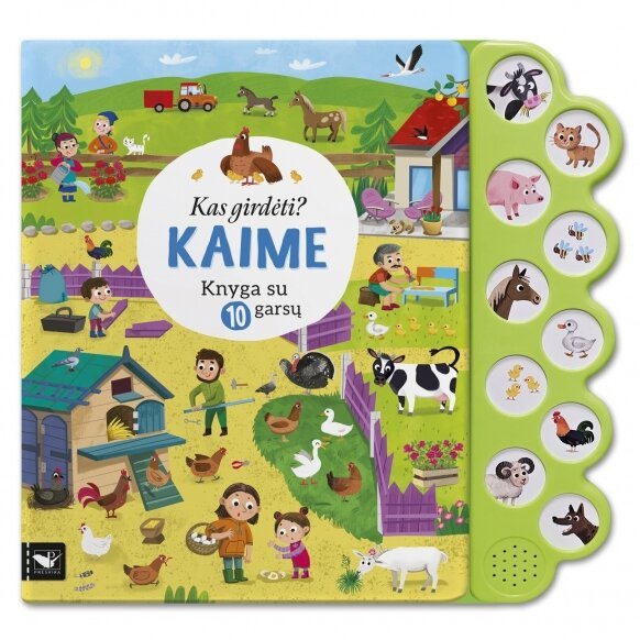 Knygelė su garsais Kas girdėti Kaime