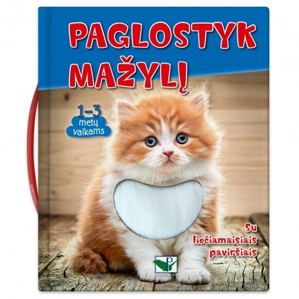 Knygelė su sensoriniais liečiamais elementais Paglostyk Mažylį