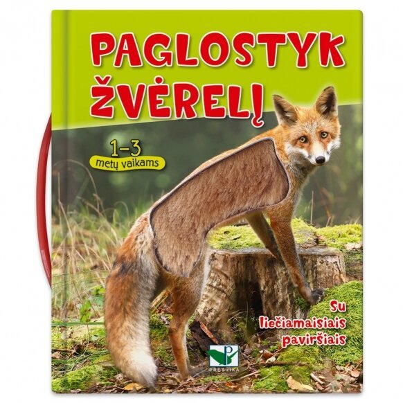 Knygelė su sensoriniais liečiamais elementais Paglostyk Žvėrelį