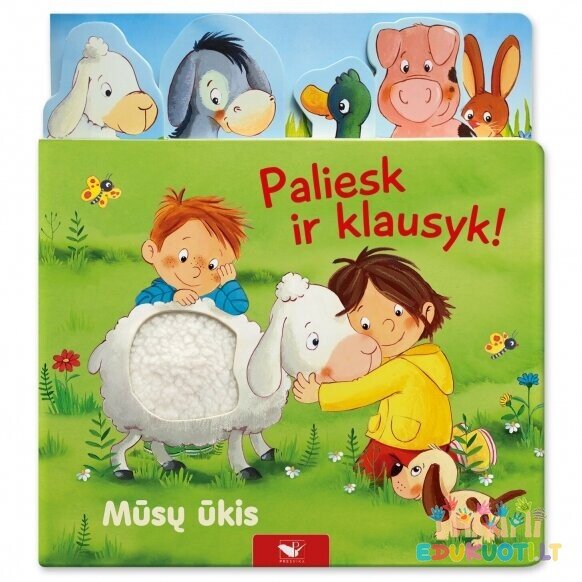 Knygelė su garsais ir sensoriniais elementais Mūsų ūkis