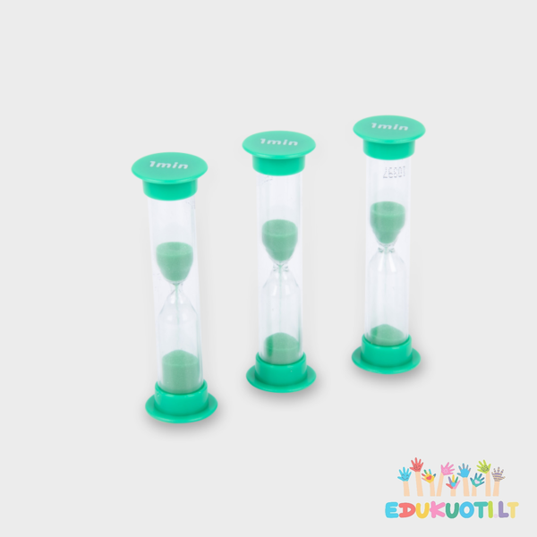 Smėlio laikrodžių rinkinys  1 min EDU92001