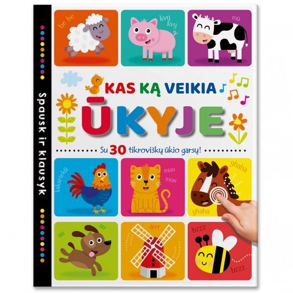 Knygelė su garsais Kas ką veikia Ūkyje