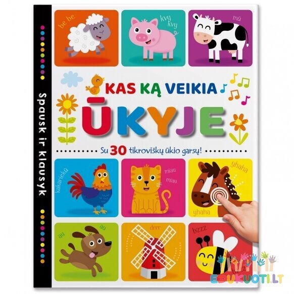 Knygelė su garsais Kas ką veikia Ūkyje