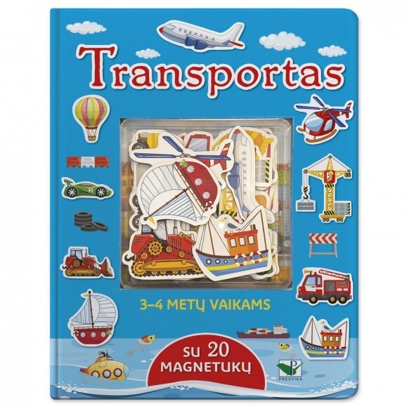 Knygelė su magnetukais Transportas
