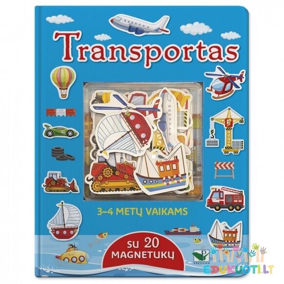 Knygelė su magnetukais Transportas
