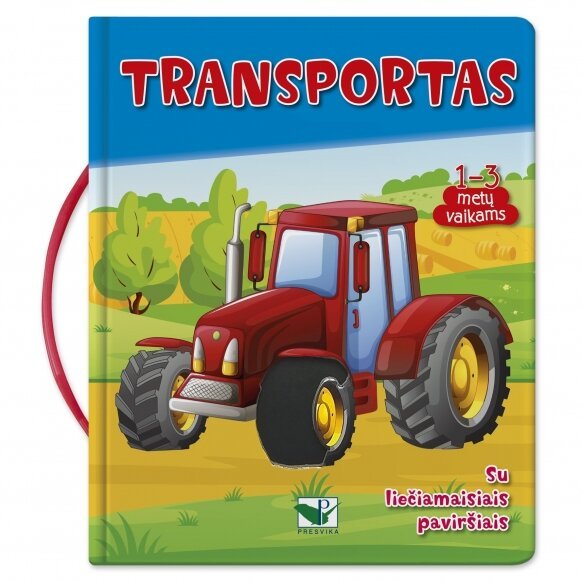 Knygelė su sensoriniais liečiamais elementais Transportas