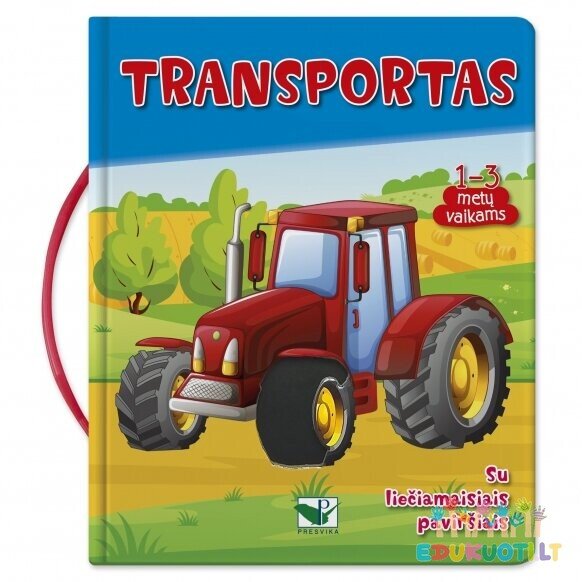 Knygelė su sensoriniais liečiamais elementais Transportas