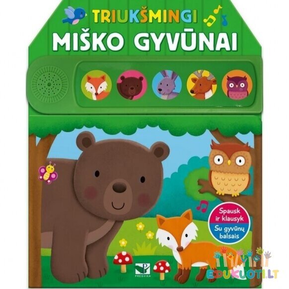 Knygelė su garsais Miško gyvūnai