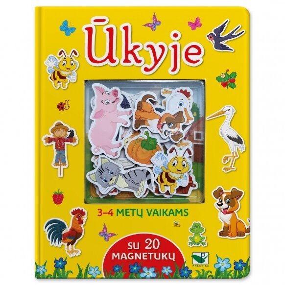 Knygelė su magnetukais Ūkyje