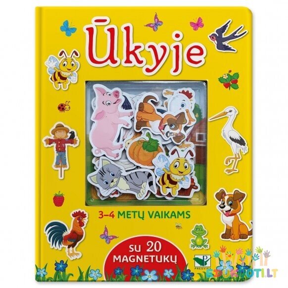 Knygelė su magnetukais Ūkyje
