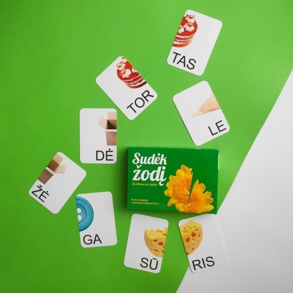 Kortelių rinkinys Sudėk žodį
