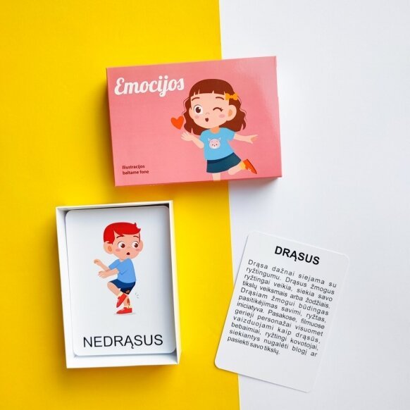 Kortelių rinkinys Emocijos