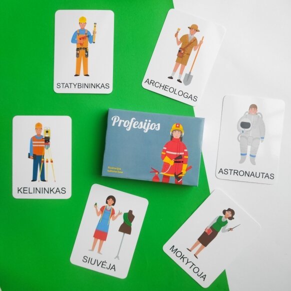 Edukacinių kortelių rinkinys Profesijos