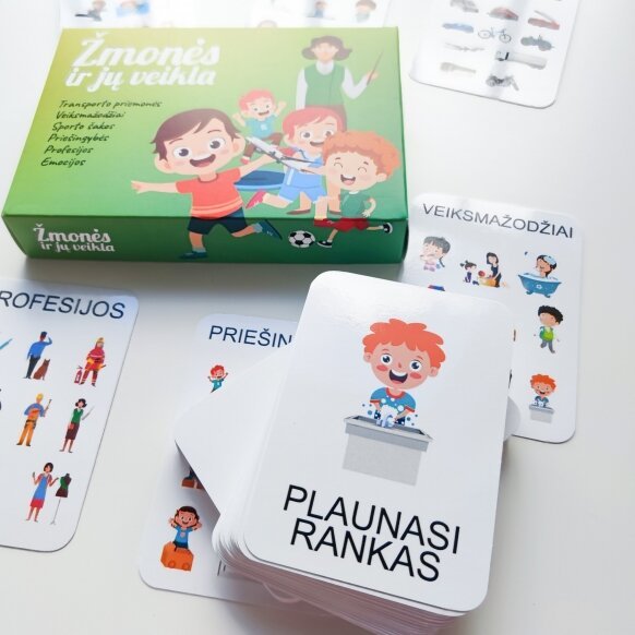 Edukacinių kortelių rinkinys Veikla