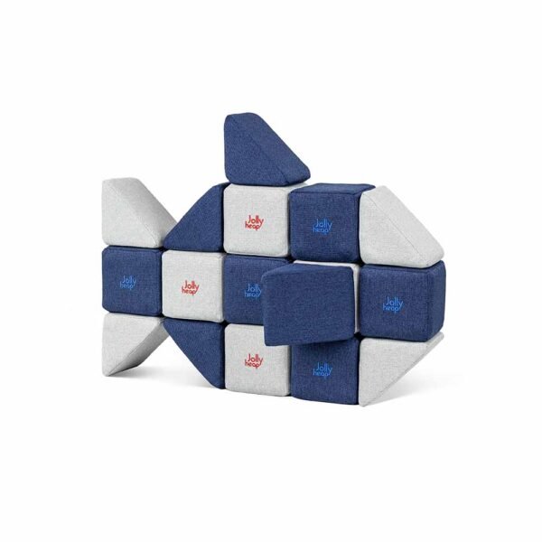 Magnetiniai blokeliai JollyHeap rinkinys MINI 24 vnt.