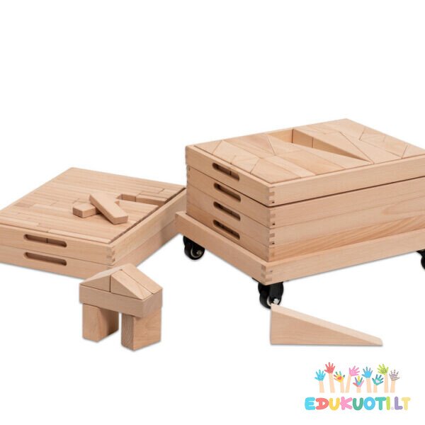 Medinių Montessori kaladėlių rinkinys 2 B763104